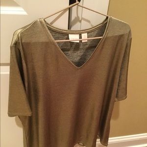 Think holiday events! Metallic top from Chico’s S3